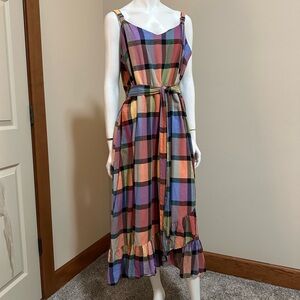 Lane Bryant Colorful Plaid Print Dress
